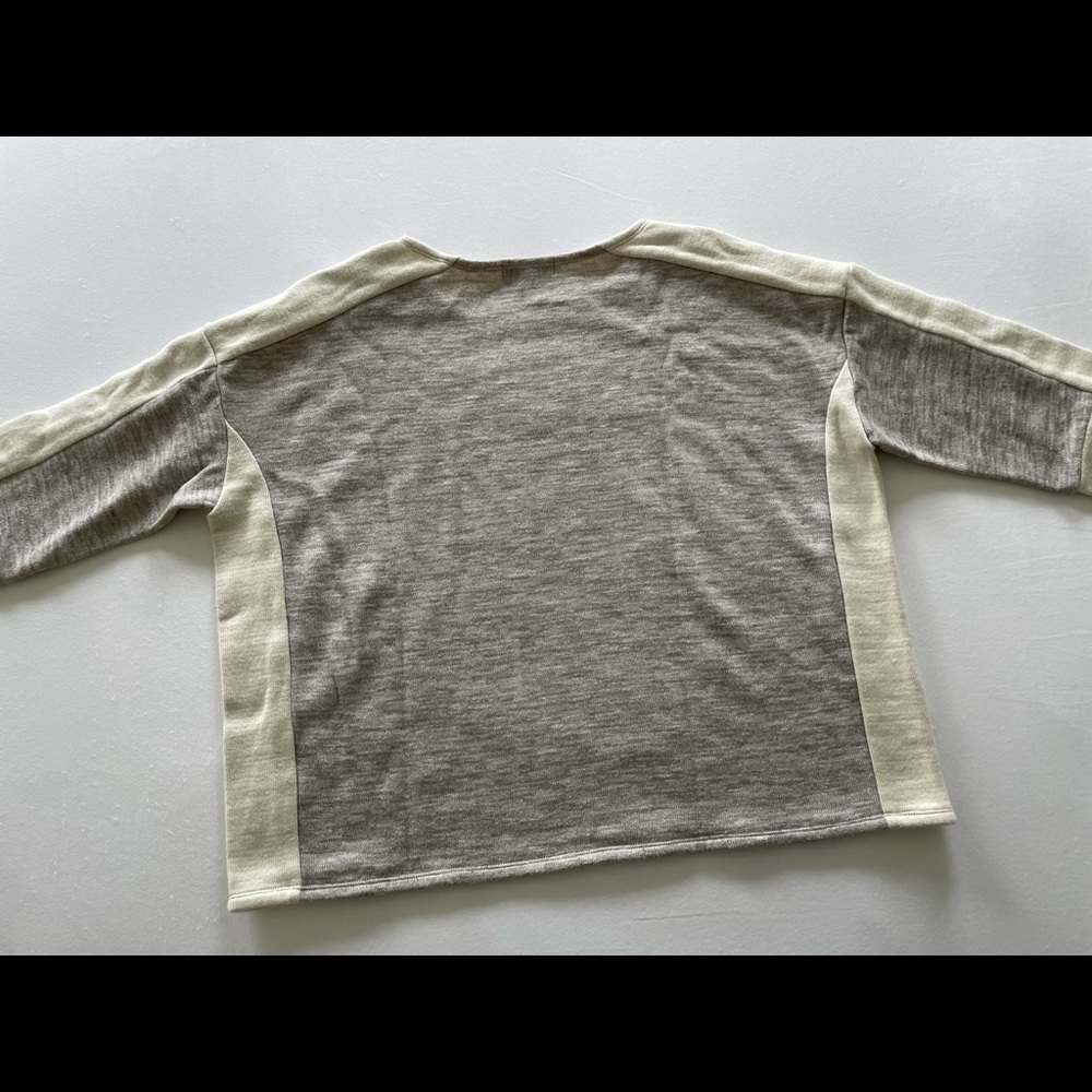 J.Crew Jaspe Wool Blend Color Block Sweater/Gray+… - image 8